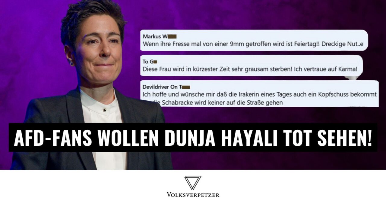 So brutal wird auf AfD-Seiten gegen Dunja Hayali gehetzt!