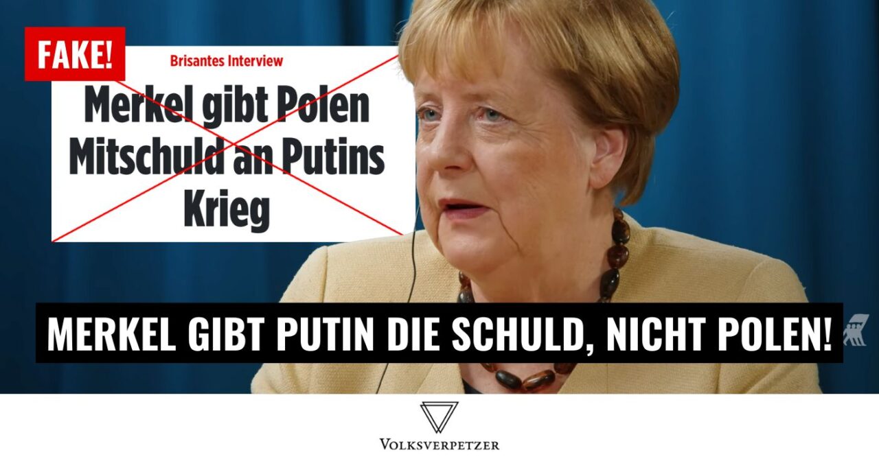 Faktencheck: Merkel hat Putin die Schuld gegeben, nicht Polen